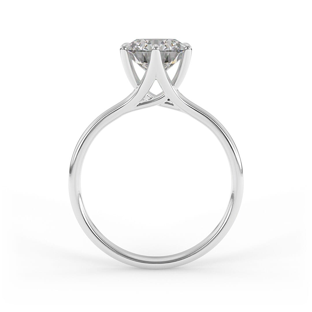 Audrey Brilliant Round Solitaire Set Engagement Ring