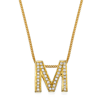 Lab Grown Diamond Initial Necklace