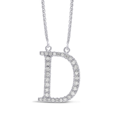 Diamond Initial Necklace