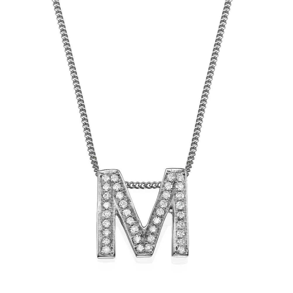 Lab Grown Diamond Initial Necklace