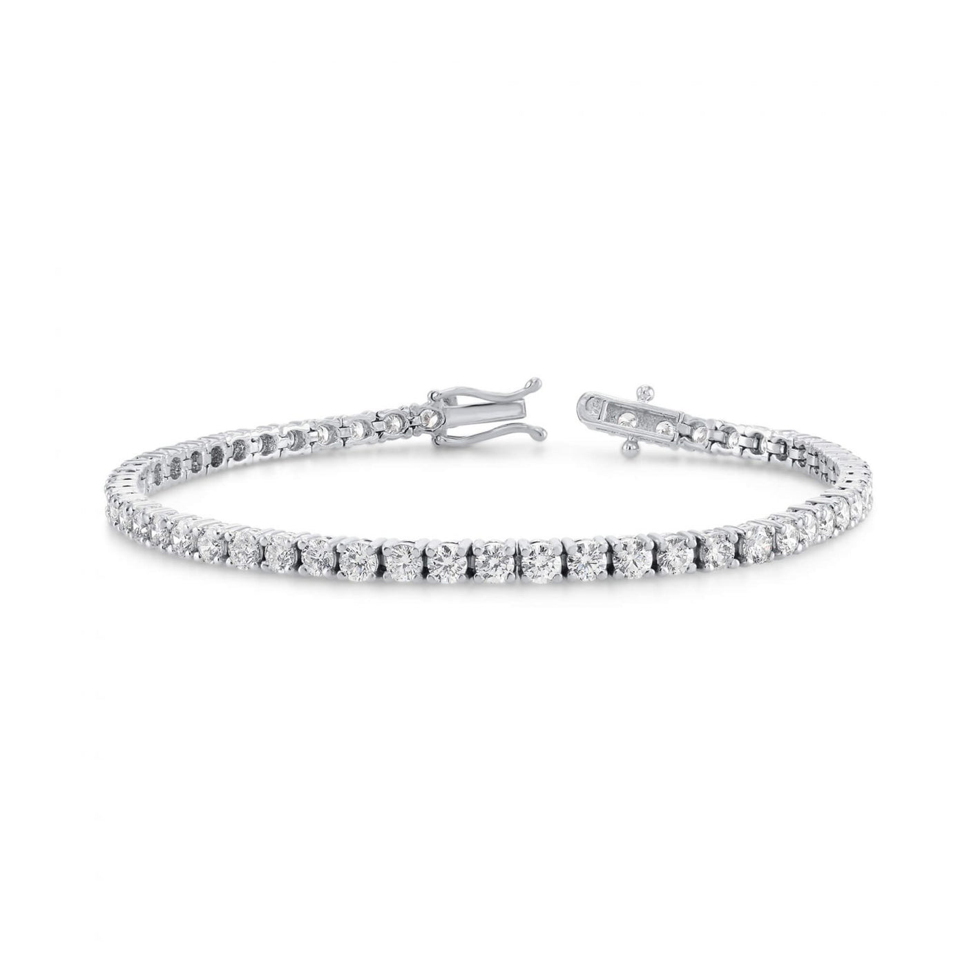 Brilliant Round Lab Grown Diamond Tennis Bracelet