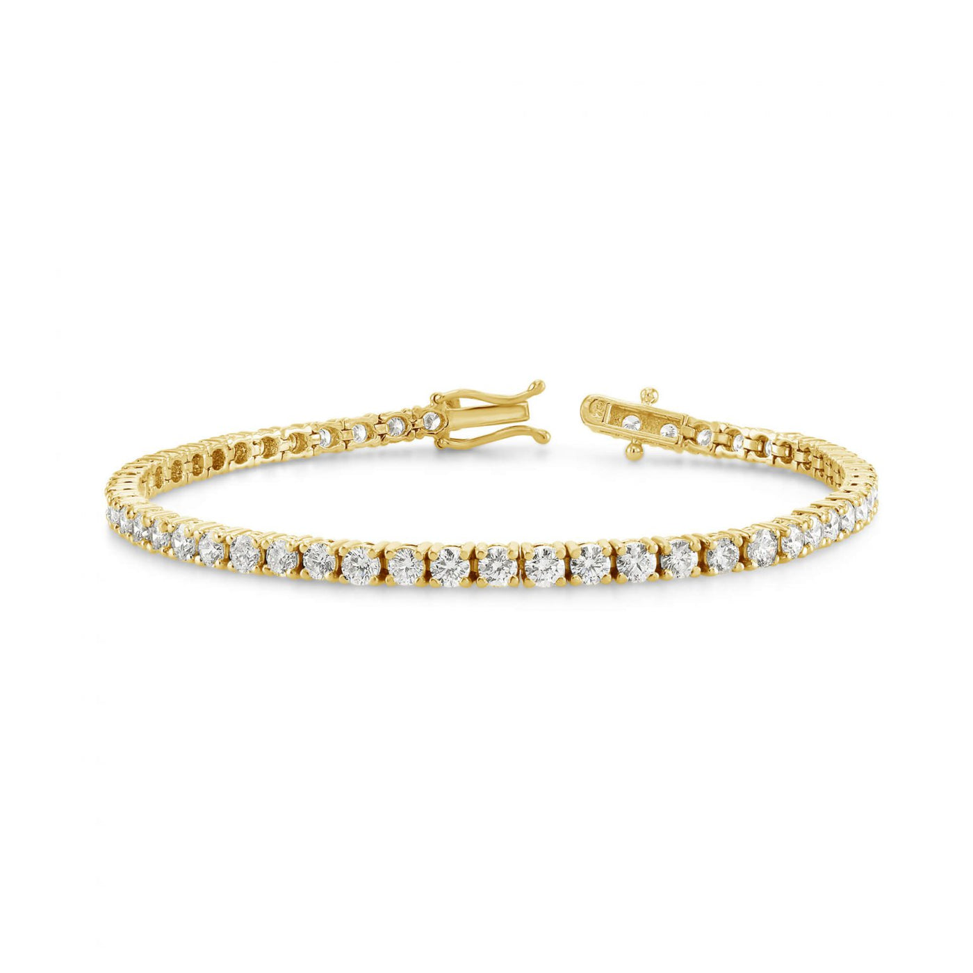 Brilliant Round Lab Grown Diamond Tennis Bracelet