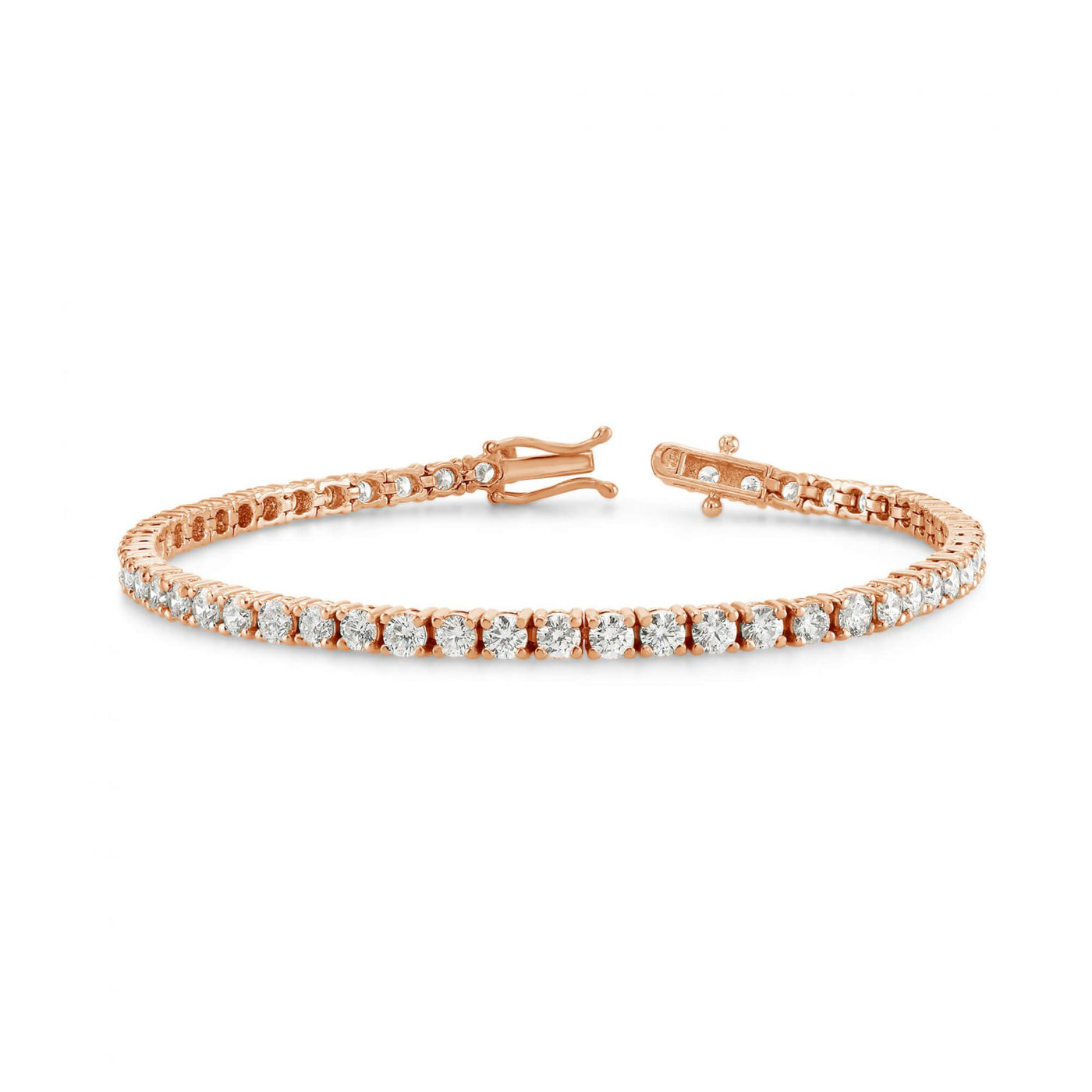 Brilliant Round Lab Grown Diamond Tennis Bracelet