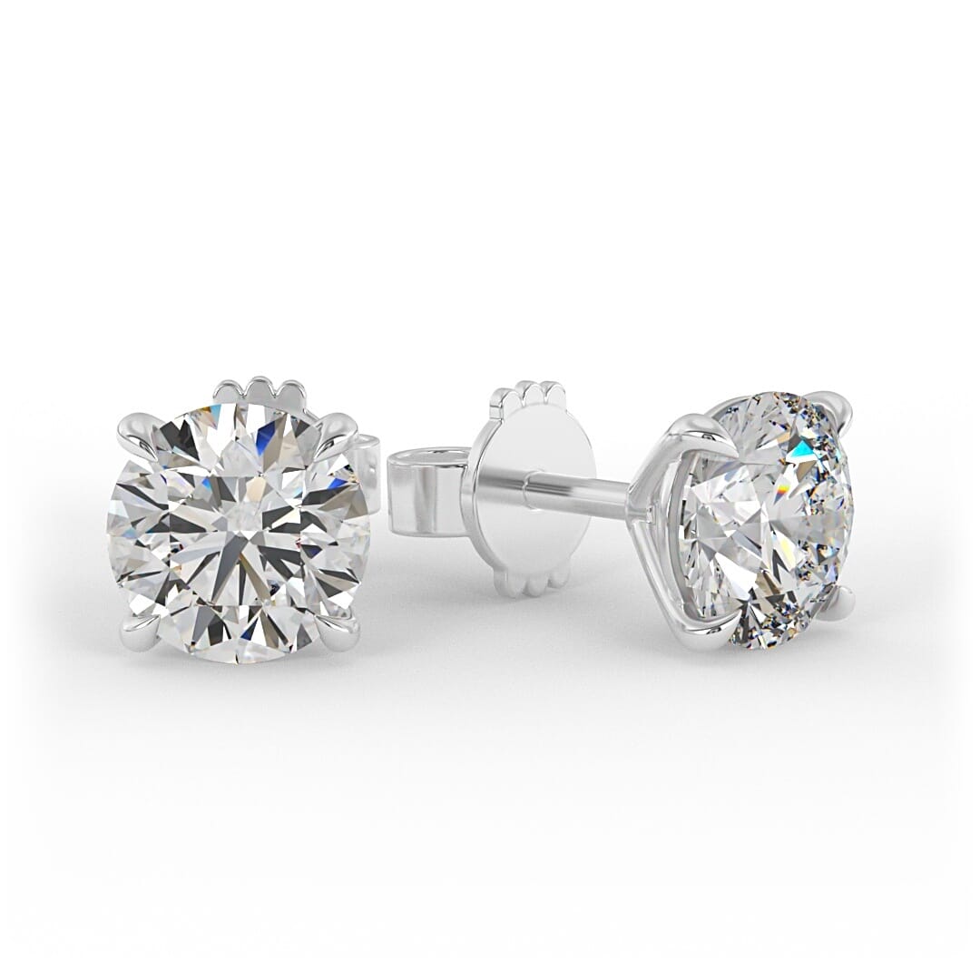 Lab Grown Diamond Brilliant Round Stud Earrings