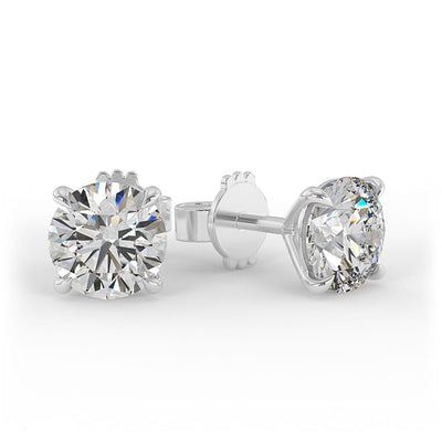 Lab Grown Diamond Brilliant Round Stud Earrings