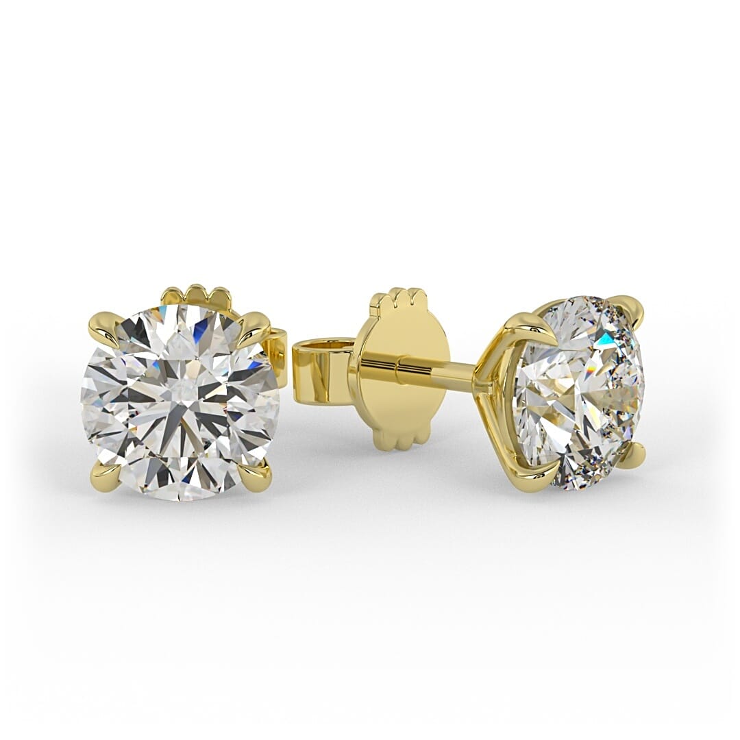 Lab Grown Diamond Brilliant Round Stud Earrings