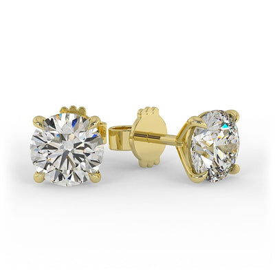 Lab Grown Diamond Brilliant Round Stud Earrings