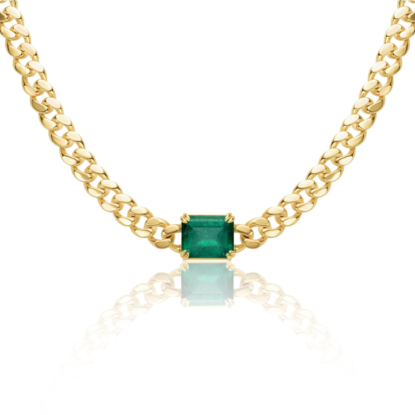 Emerald Chain Necklace