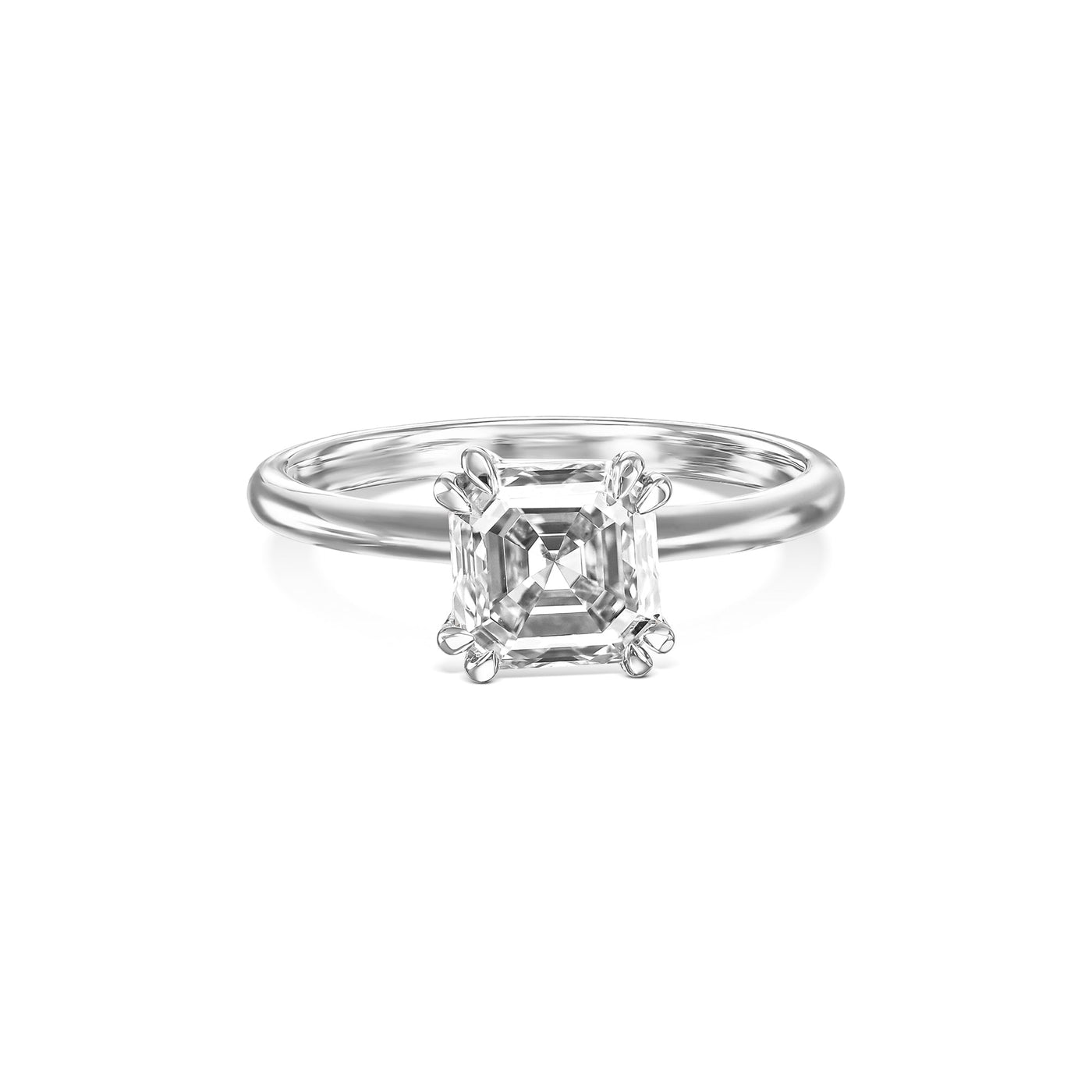 Aden Asscher Solitaire Engagement Ring