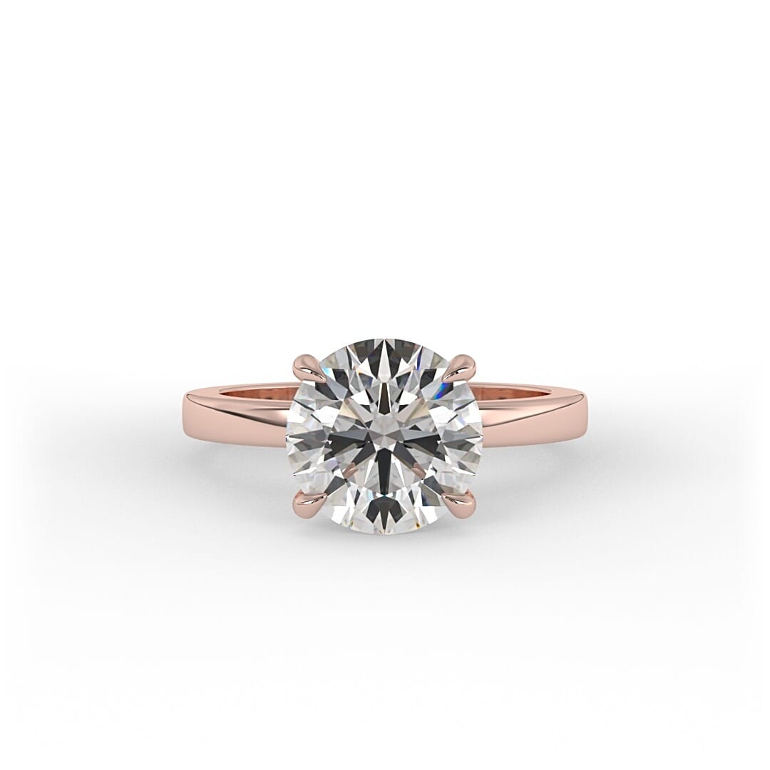 Alice Brilliant Round Solitaire Set Engagement Ring