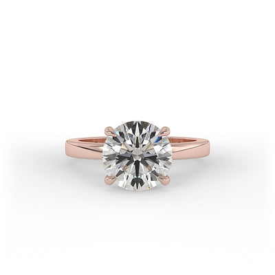 Alice Brilliant Round Solitaire Set Engagement Ring