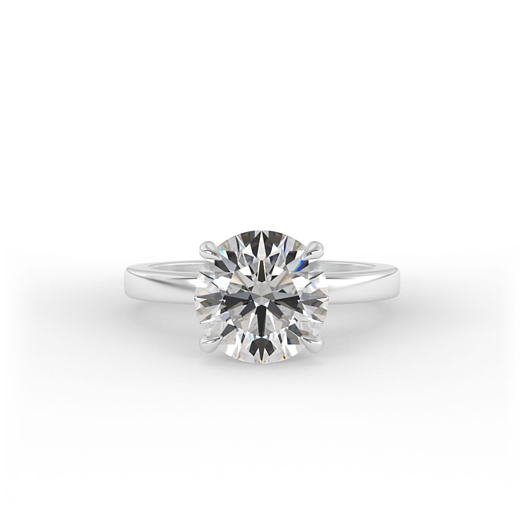 Alice Brilliant Round Solitaire Set Engagement Ring