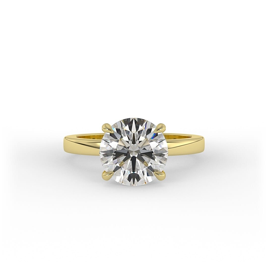 Alice Brilliant Round Solitaire Set Engagement Ring