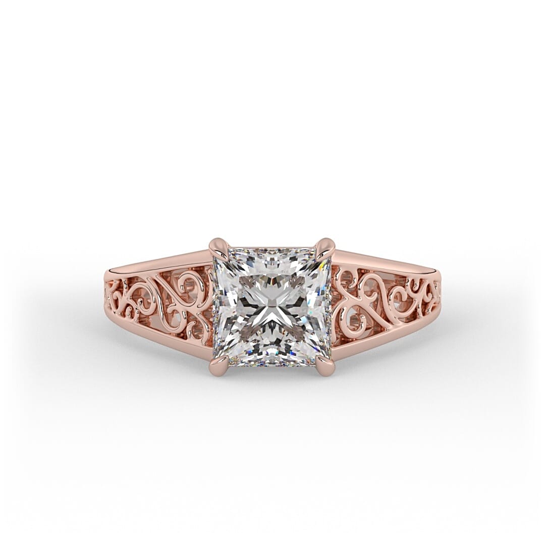 Anastasia Princess Vintage Set Lab Grown Engagement Ring