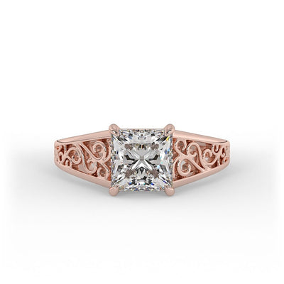 Anastasia Princess Vintage Set Lab Grown Engagement Ring