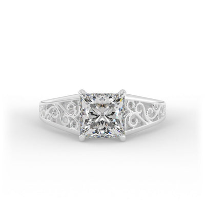 Anastasia Princess Vintage Set Lab Grown Engagement Ring