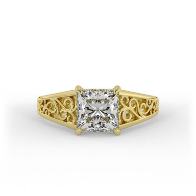 Anastasia Princess Vintage Set Lab Grown Engagement Ring