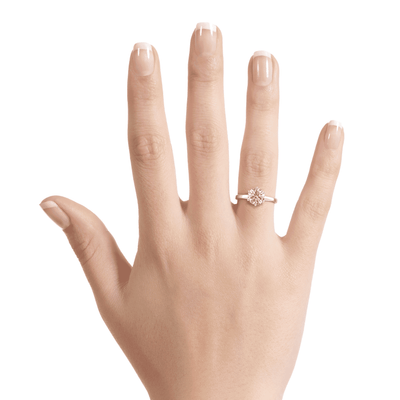 Audrey Brilliant Round Solitaire Set Engagement Ring