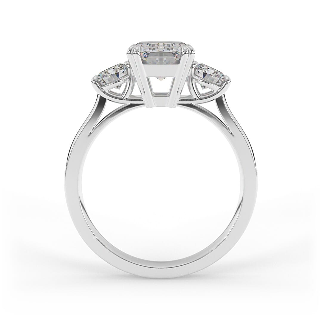 Aurelia 3 Stone Set Lab Grown Engagement Ring