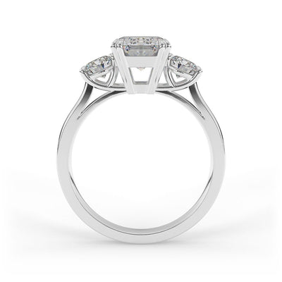 Aurelia 3 Stone Set Lab Grown Engagement Ring