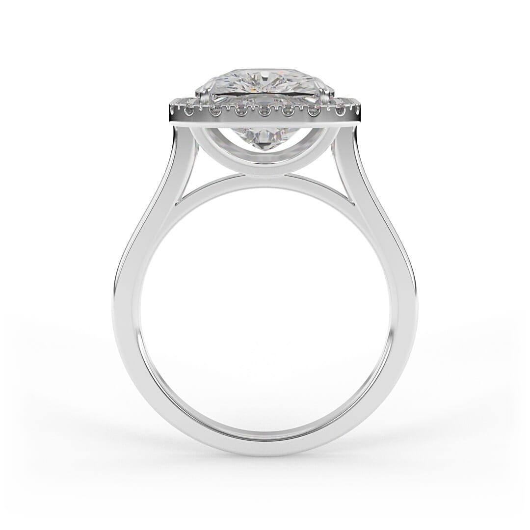 Aurora Cushion Halo Set Lab Grown Engagement Ring
