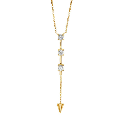 Lab Grown Arrow Diamond Necklace