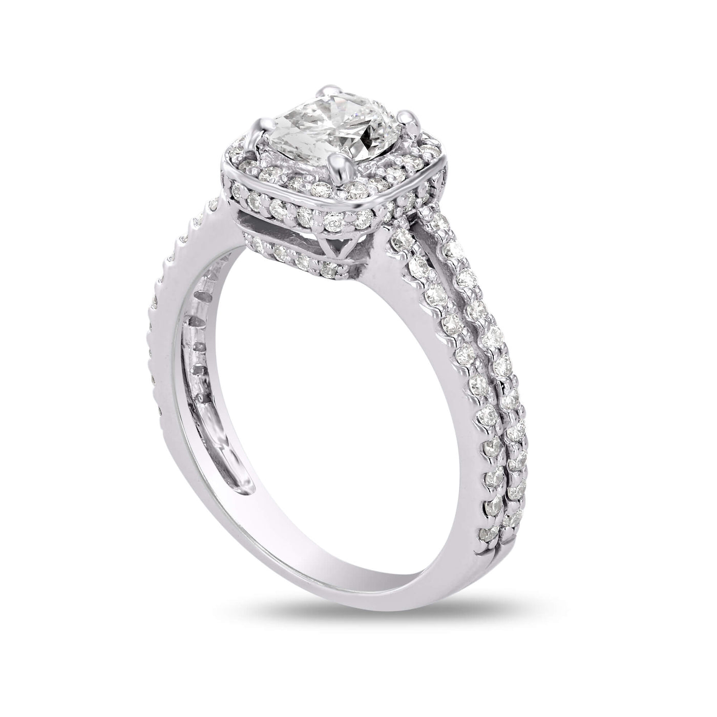 Julia Cushion Lab Grown Engagement Ring