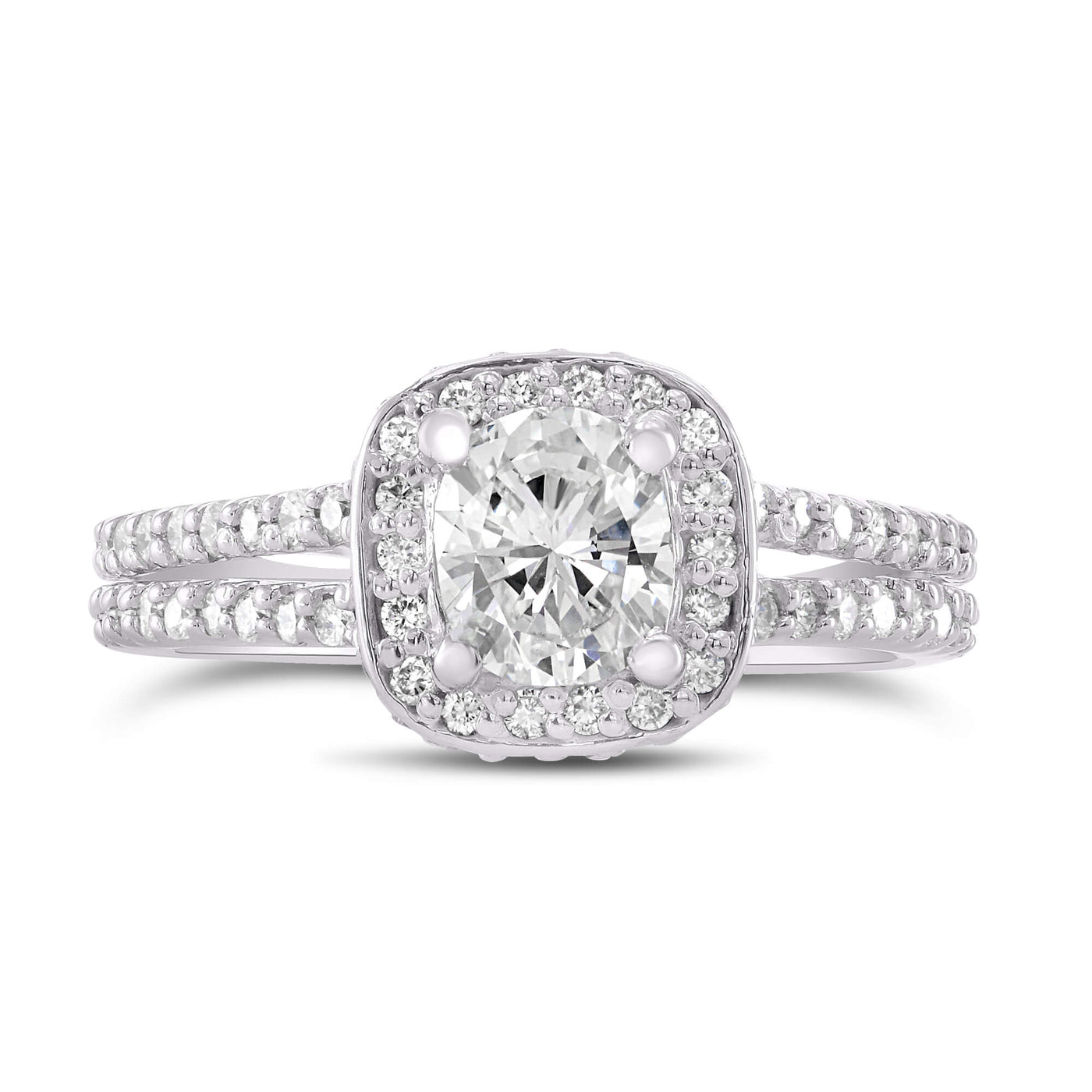 Julia Cushion Lab Grown Engagement Ring