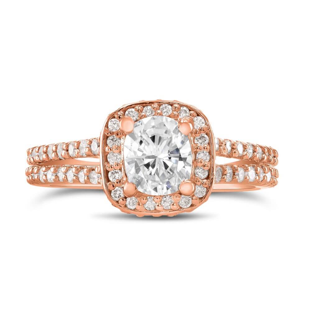 Julia Cushion Lab Grown Engagement Ring