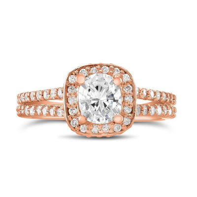 Julia Cushion Lab Grown Engagement Ring