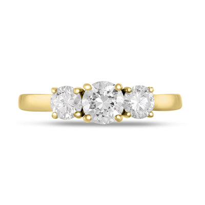 Jennifer Brilliant Round Lab Grown Engagement Ring