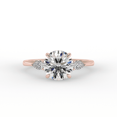 Brooklyn Brilliant Round 3 - Stone Set Lab Grown Engagement Ring