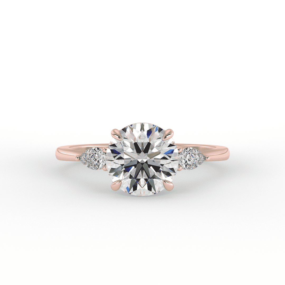 Brooklyn Brilliant Round 3 - Stone Set Engagement Ring