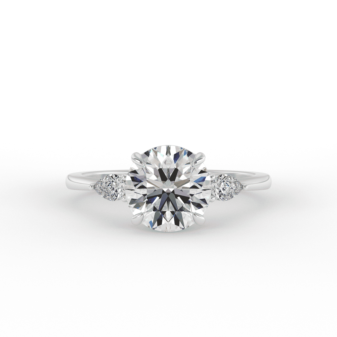 Brooklyn Brilliant Round 3 - Stone Set Engagement Ring