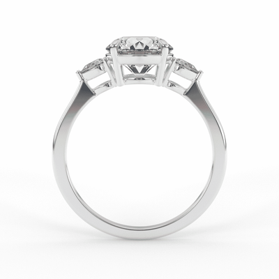 Brooklyn Brilliant Round 3 - Stone Set Engagement Ring