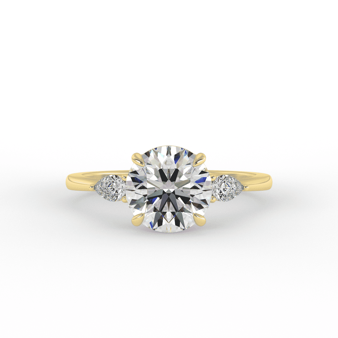 Brooklyn Brilliant Round 3 - Stone Set Engagement Ring