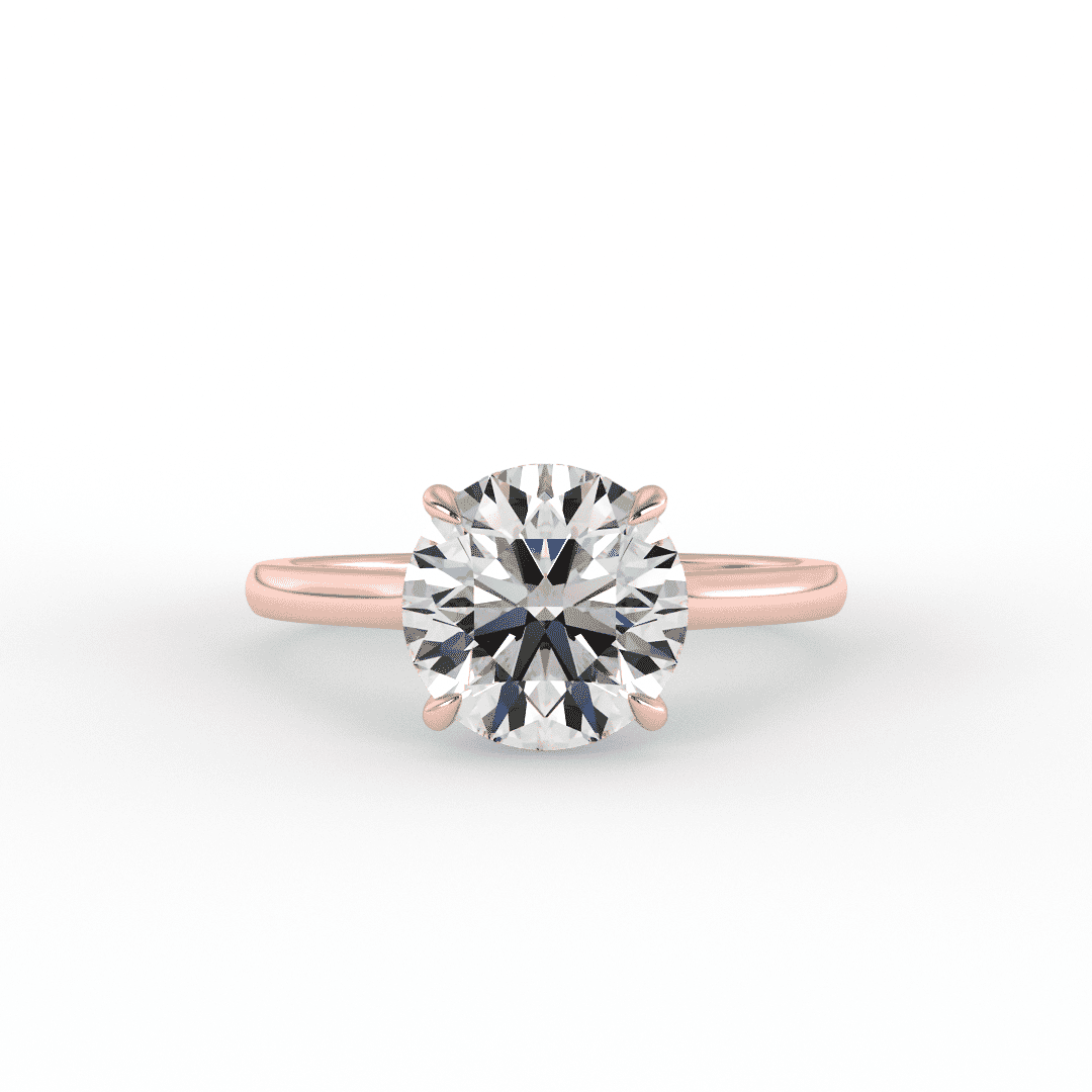 Chiara Brilliant Round Solitaire Set Engagement Ring