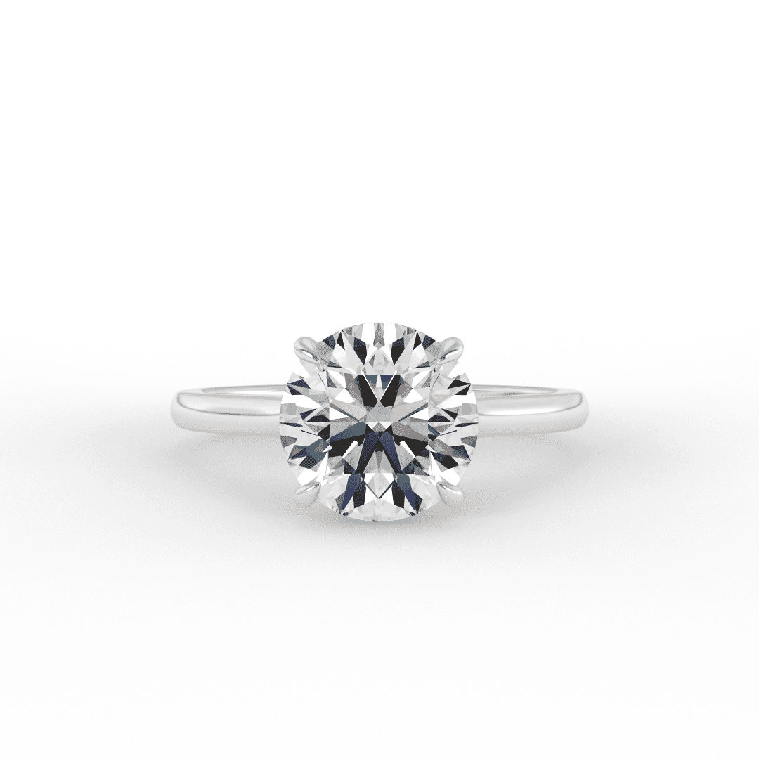 Chiara Brilliant Round Solitaire Set Engagement Ring