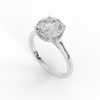 Chiara Brilliant Round Solitaire Set Engagement Ring