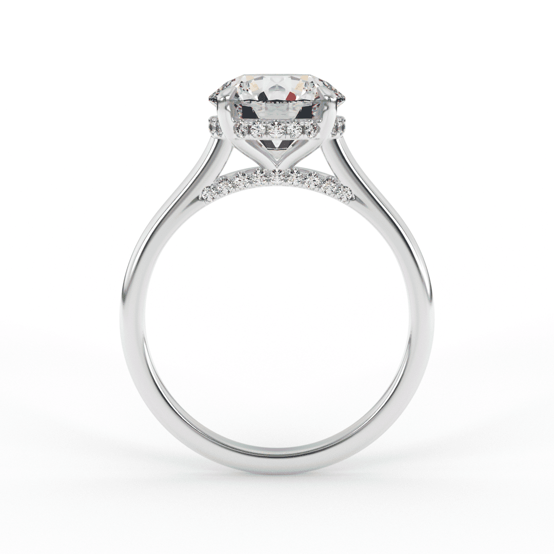 Chiara Brilliant Round Solitaire Set Engagement Ring