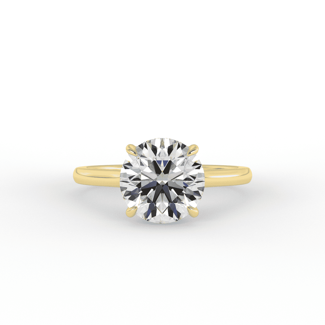 Chiara Brilliant Round Solitaire Set Engagement Ring