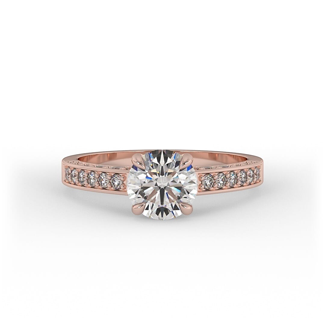 Chloe Brilliant Round Lab Grown Engagement Ring