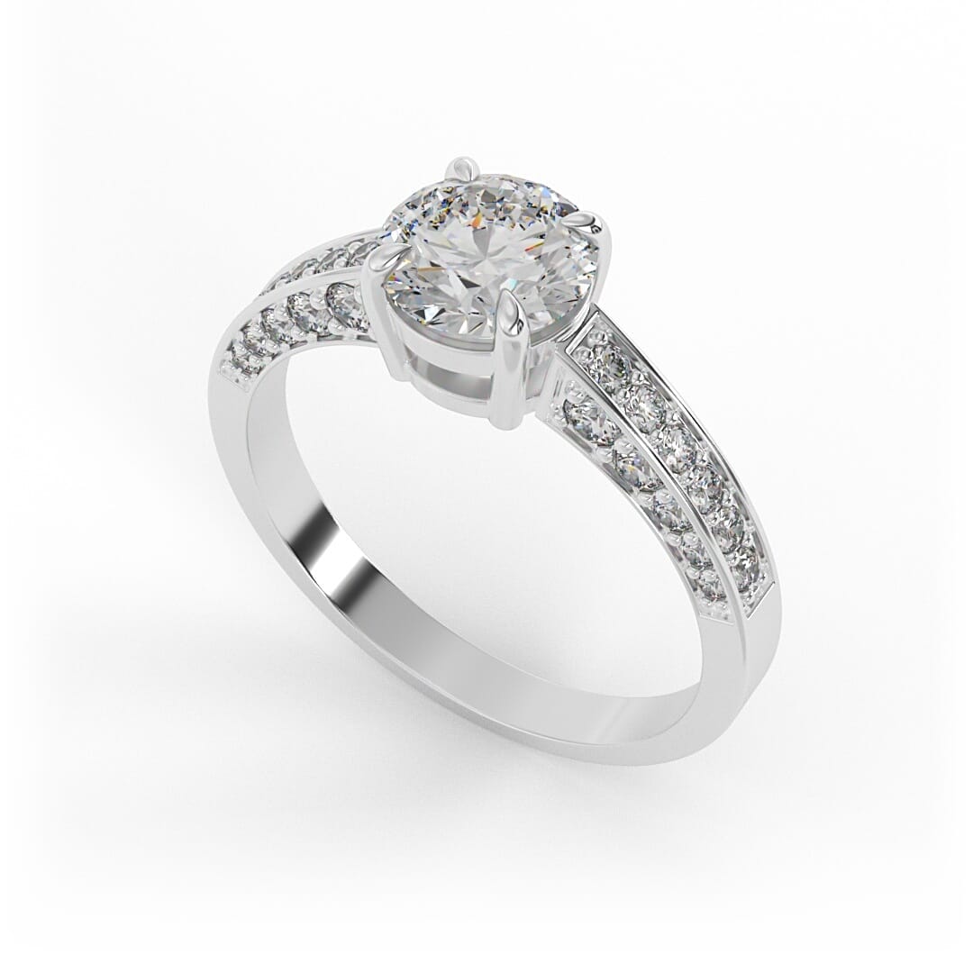 Chloe Brilliant Round Engagement Ring