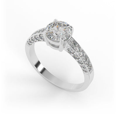 Chloe Brilliant Round Lab Grown Engagement Ring