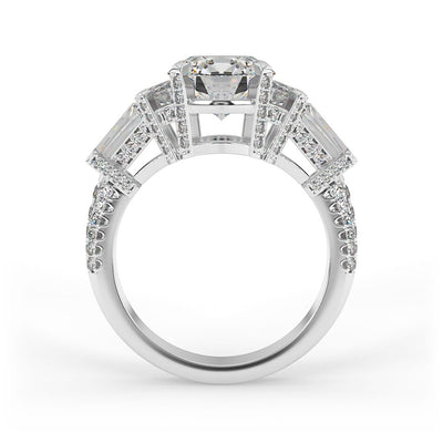 Delilah Brilliant Round Vintage Set Engagement Ring