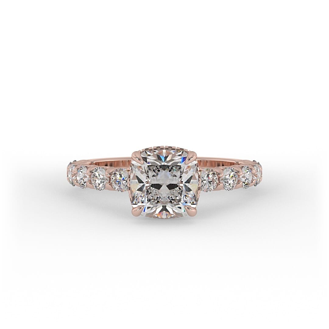 Eden Cushion Prong Set Engagement Ring