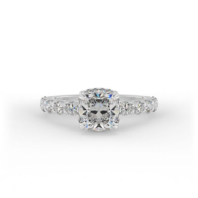 Eden Cushion Prong Set Engagement Ring