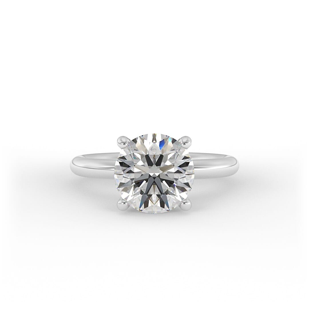 Emilia Brilliant Round Solitaire Set Engagement Ring