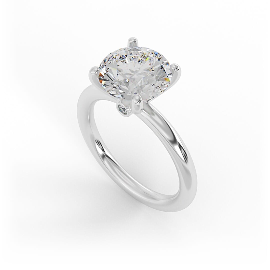 Emilia Brilliant Round Solitaire Set Engagement Ring