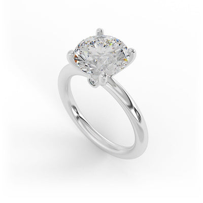 Emilia Brilliant Round Solitaire Set Engagement Ring